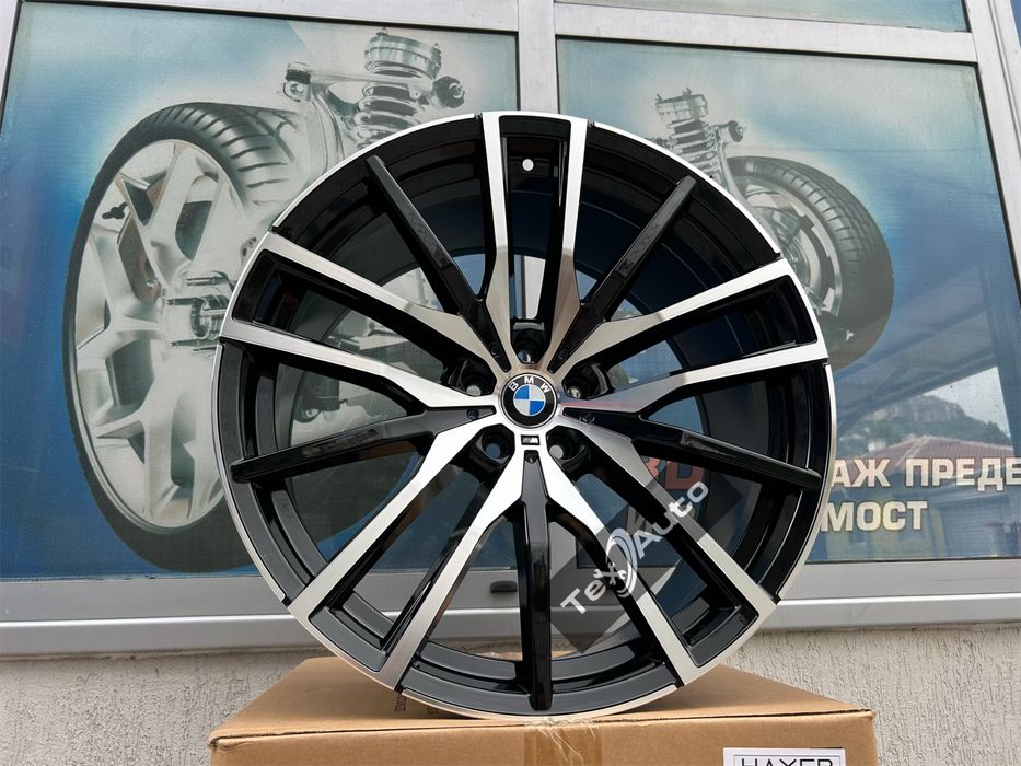 22" Джанти 5×112 за BMW M Style X5 G05 X6 G06 X7 G07 Black Polish