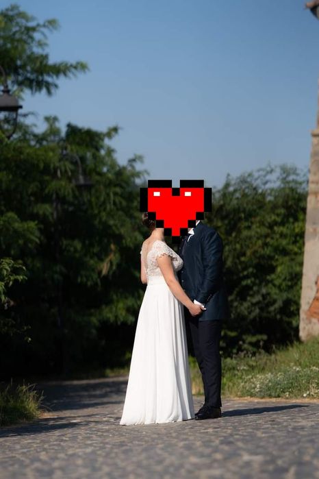 Rochie mireasa Voloca și pantofi de piele