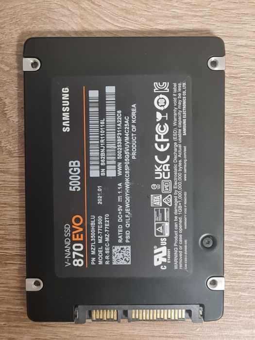 SSD M2 NVMe 2280 / SATA 2.5 inch 512GB / 500GB Samsung, Hynix, WD, Kioxia