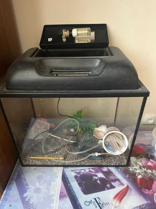 Продам аквариум с крышкой