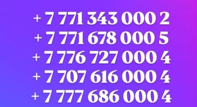 номера Актив Кейселл Теле 2 Билайн