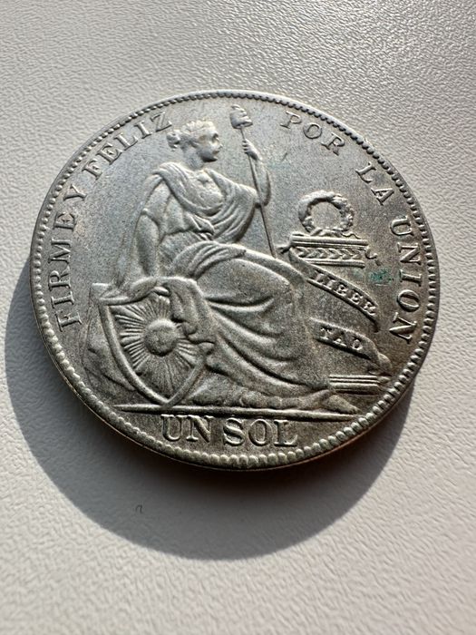 Монета, 1 соль 1930 год Перу