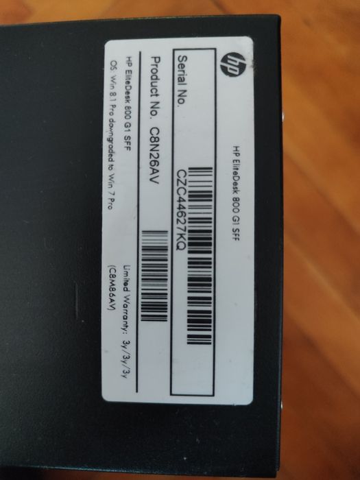 Компютър Hp elit desk 800 и монитор Hp e 232