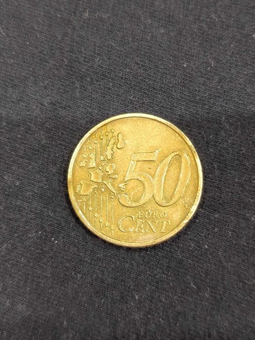 Монета 50 евро цента Австрия 2002г. Виена