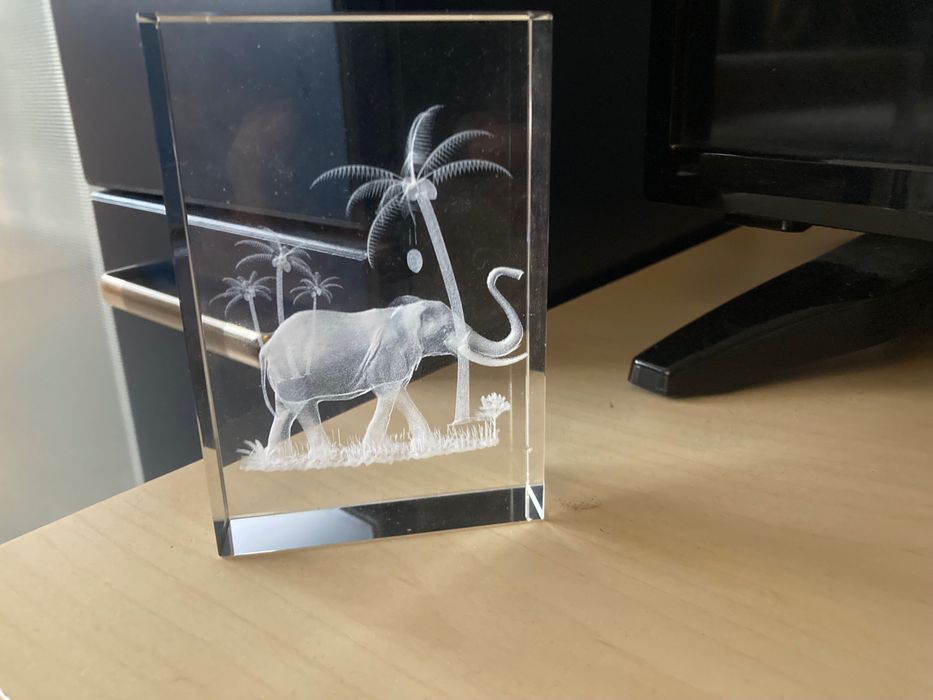 Сувенир 3D кристал с фигурка