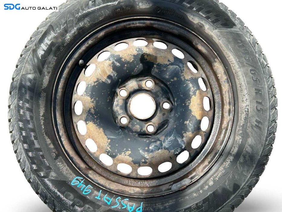 Set 4 Jante Janta Roata Roti Tabla 195 65 15 R15 Audi A3 8P 2004 - 2013 (6Jx15H2 ET45 4B0601027 2150924) [JNT0036]