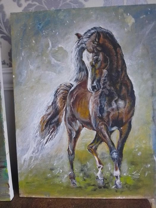 Картина кафяв кон