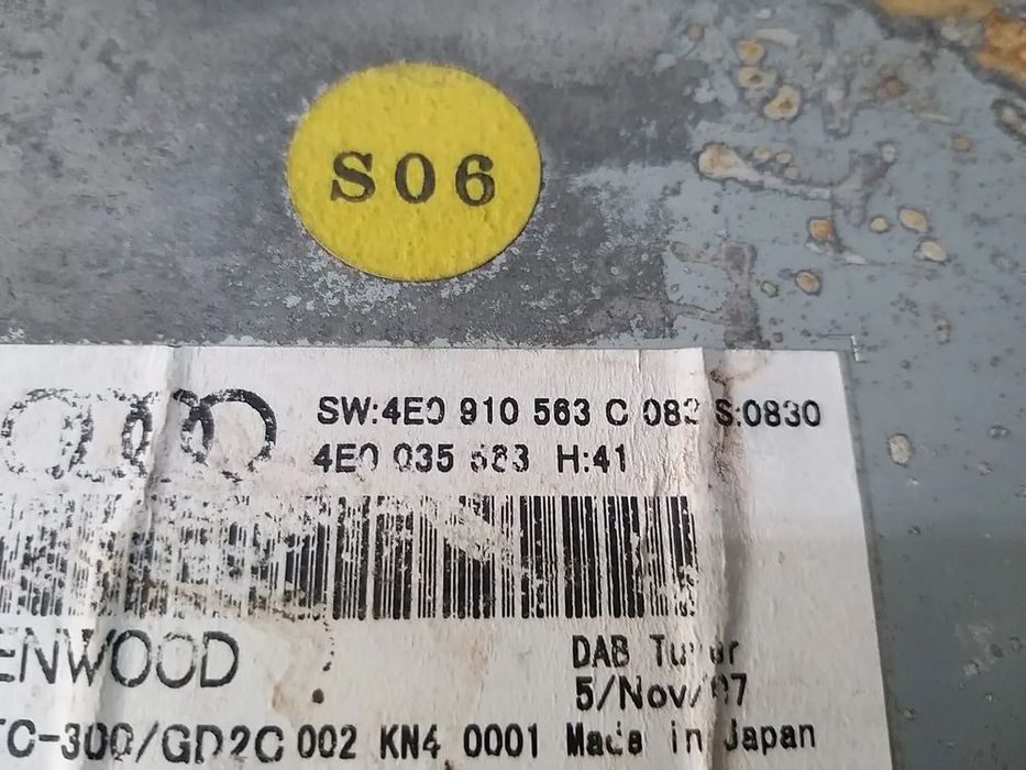 Modul dab tuner audi a6 c6 4f 4e0910563c 4e0035563