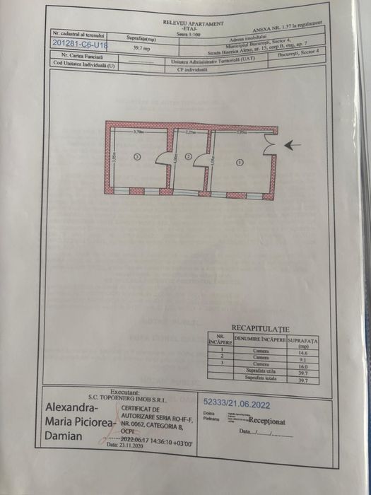 Apartament de vazare 2 canere