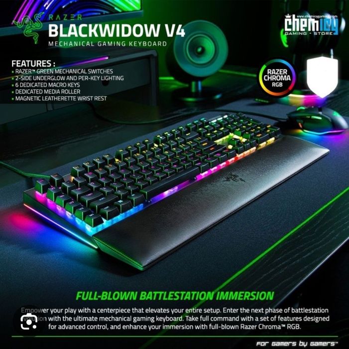 Razer blackwidow v4 СКИДКА Механическая Проводная Клавиатура (1шт)