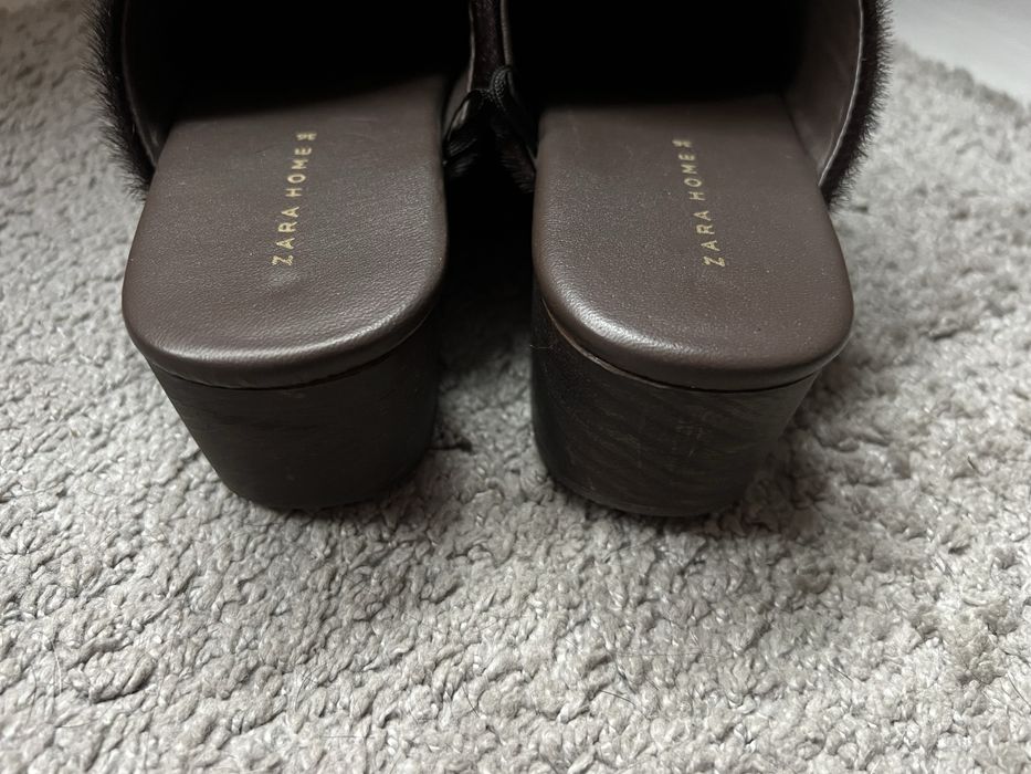 Сабо с косъм Zara Home