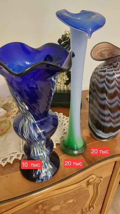 Ваза цветное стекло