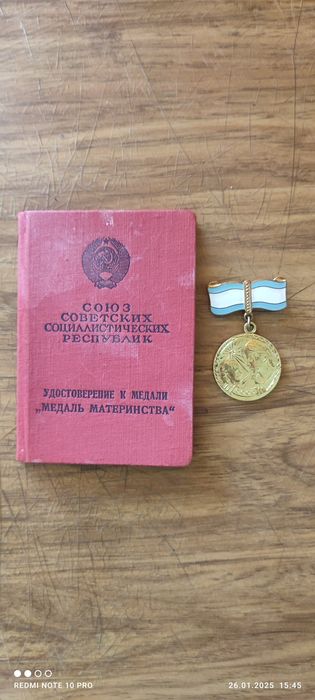 Медаль материнства