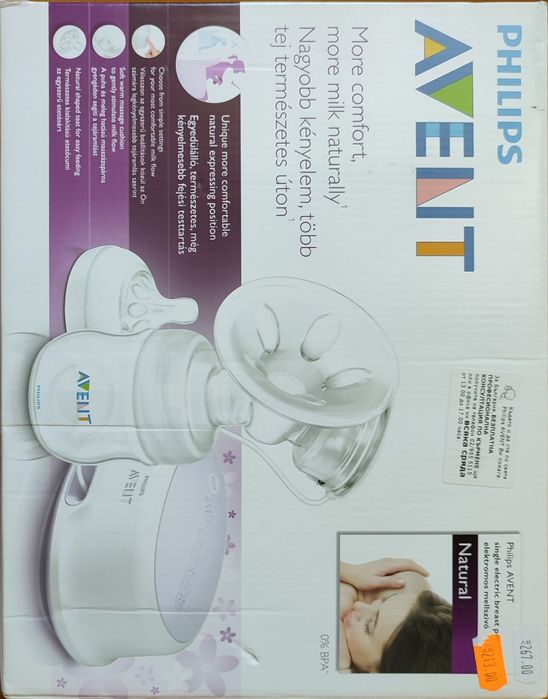 Philips Avent Единична електрическа помпа за кърма Comfort