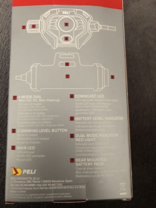 Lanterna de cap marca Peli 2780R. Led