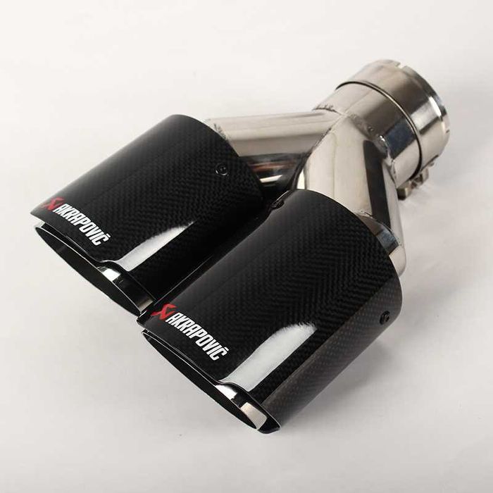 Carbon Real! Tips Akrapovic ornament evacuare tipsuri inox