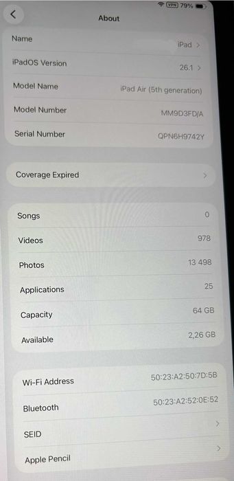 iPad Air 5 - M1, 11 inch + Аксесоари