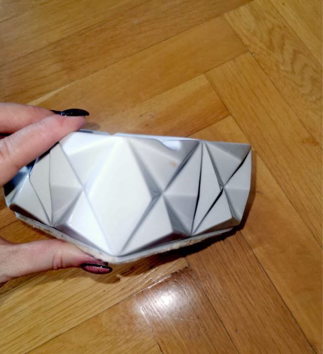 Пепелник порцелан фирма RIEBER Bavaria Op - Art бруталистичен дизайн