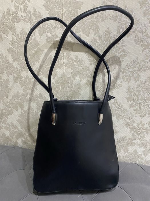 Стильная сумка-рюкзак 2 в 1 Laurent | Черная