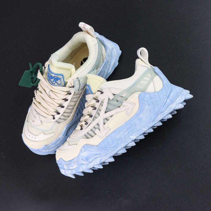 #CALITATE PREMIUM# OFF-WHITE Odsy-1000 White Blue Marble - Verificare colet