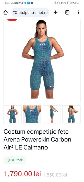 Costum competiție înot Arena carbon Air 2