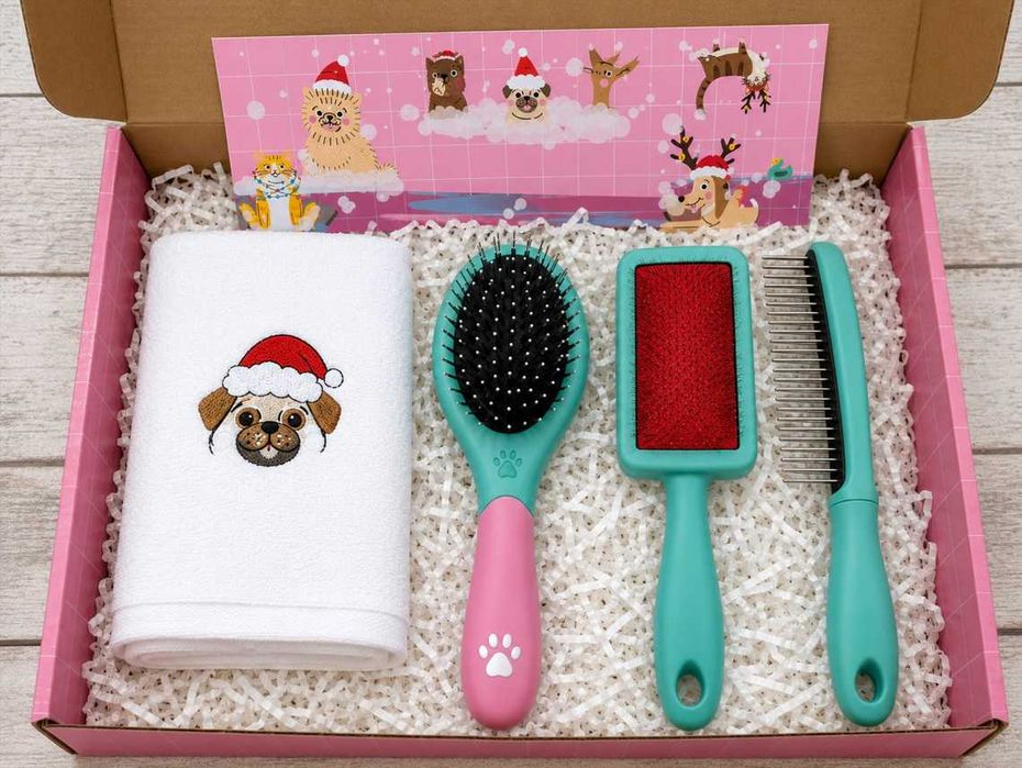 Празничен спа/spa комплект за домашни любимци - SANTA PAWS PET SPA