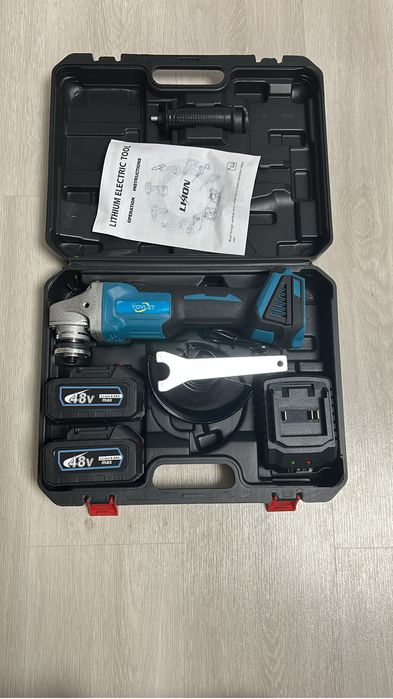 Polizor unghiular, motor fara perii, 3 viteze, cu 2 baterie, 1500W ~ Promotie ‼️