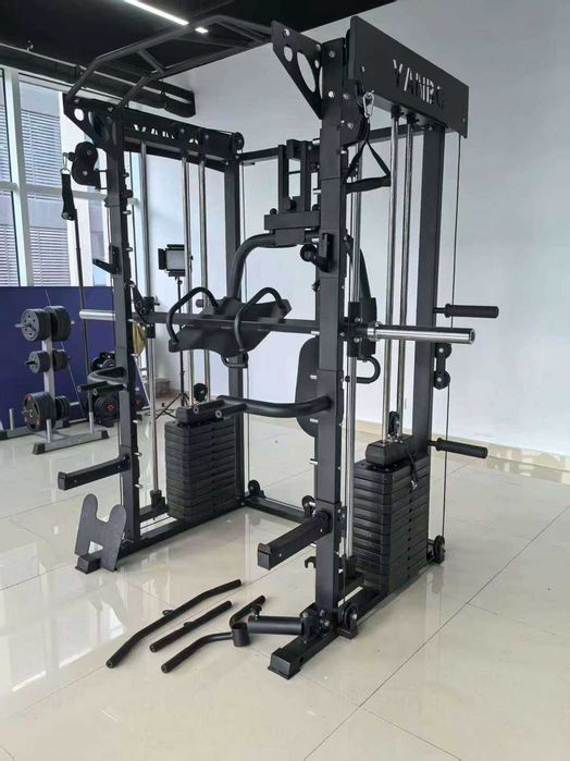 Комбинирана фитнес станция/ Силова клетка( Power rack ) / Смит машина Smith machine / Кабелен Кросоър ( Crossover pulley)