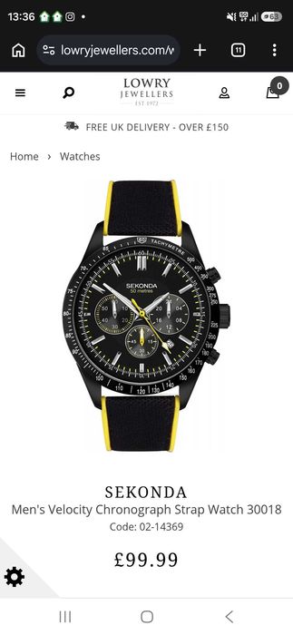 Sekonda Men's Velocity Chronograph 30018