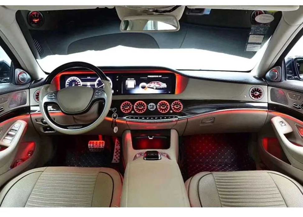 Capace boxe ambientale Mercedes S-Class W222 2018–2022 64 culori LED