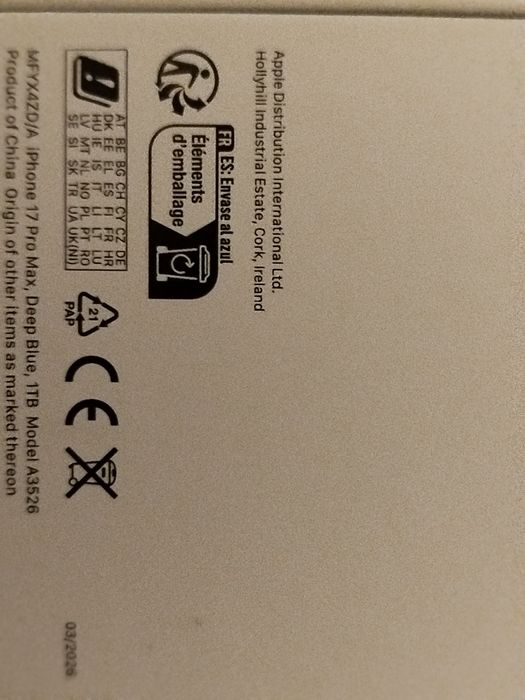 iphone 17 pro max 1T