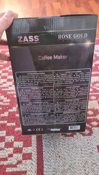 Expresor cafea zass coffee maker nou sigilat