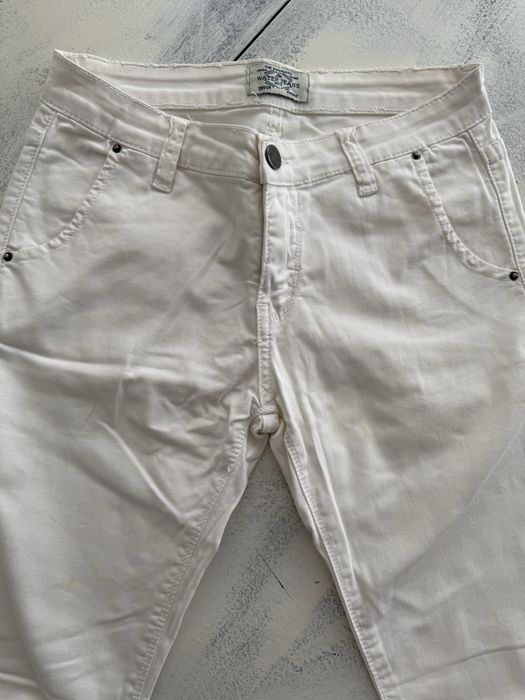 Бял панталон слим The Water Jeans