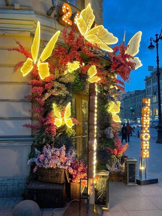 Оформления фасада арки декарации