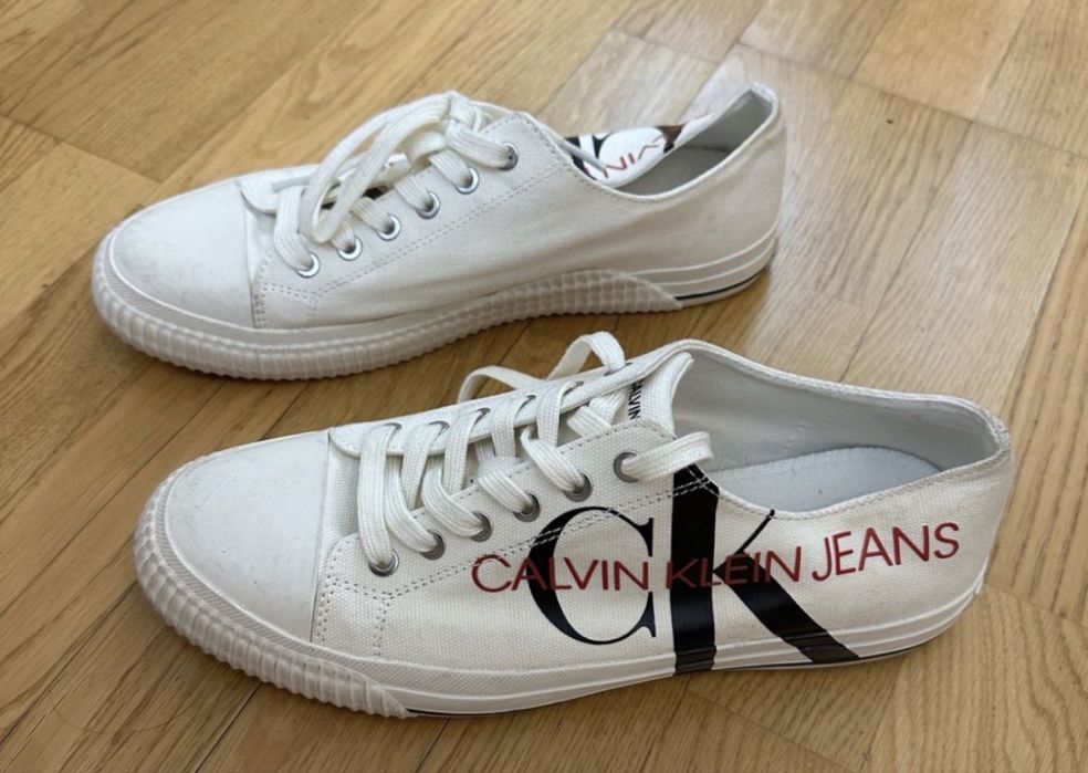 Кеды CK белые.