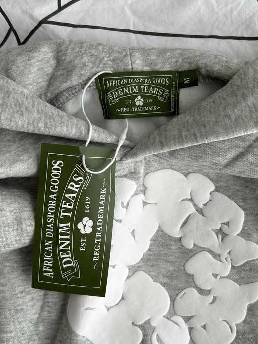 Denim Tears суичър худи с принт Cotton Wreath
