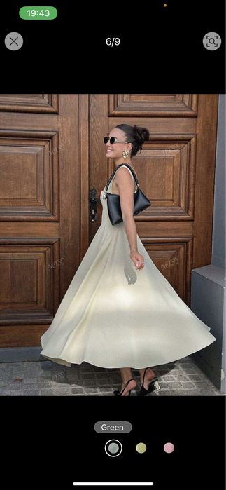 Дамска рокля с къс ръкав