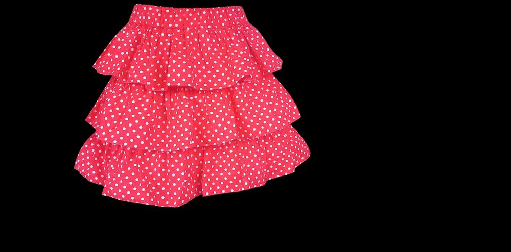 Fustă mini cu 3 volane