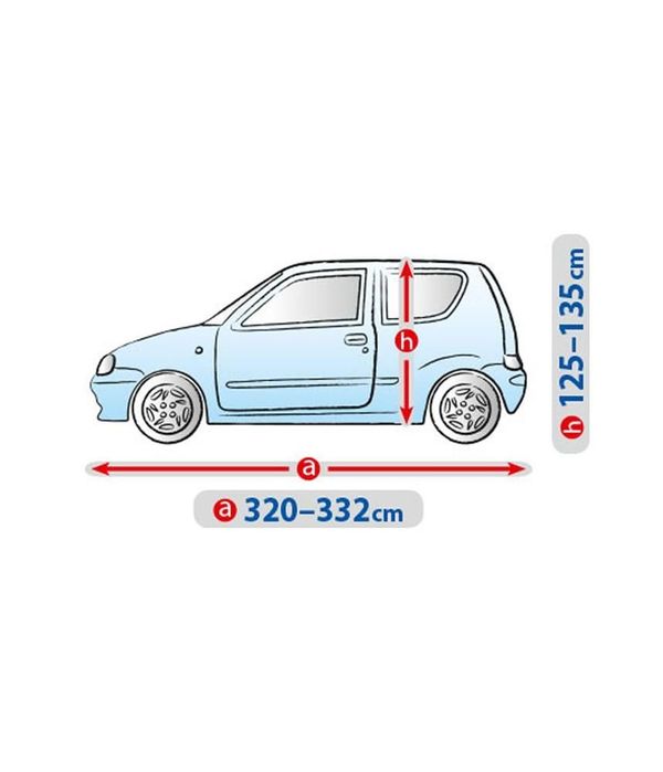 Prelata auto, husa exterioara Mobile Basic Garage S2 Hatchback 320 – 332 cm