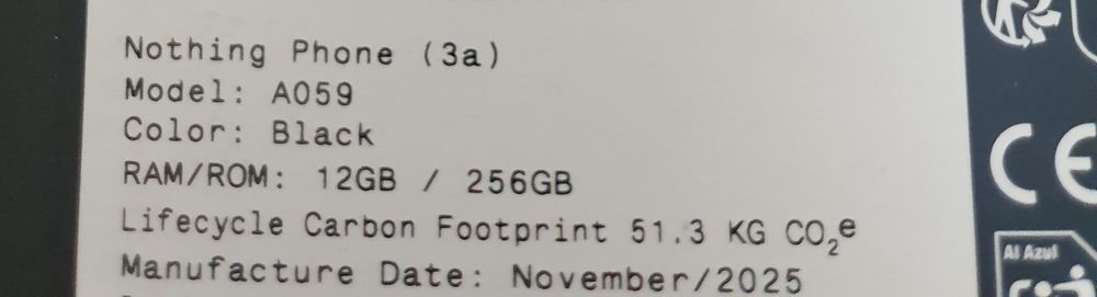 Nothing Phone 3a 256 GB Nou Sigilat