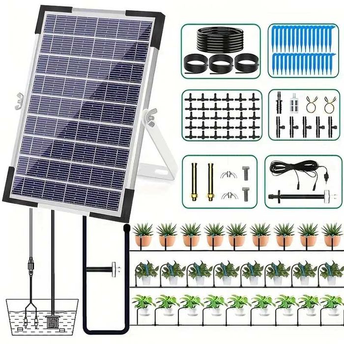 Соларна система за капково напояване, автоматично поливане