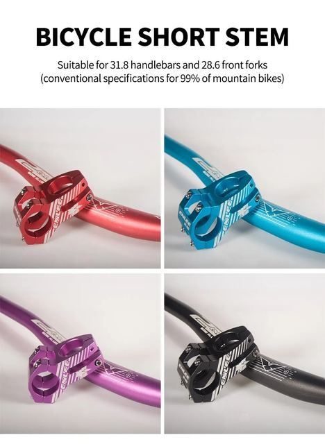 Pipa ultrausoară cnc aliaj aluminiu Downhill stem bicicleta mtb 31.8mm