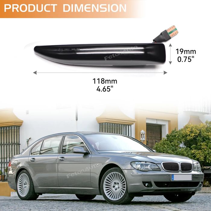 LED Мигачи с Бягащ Ефект за BMW 7 Серия E65, E66, E67, E68 (2001–2008)