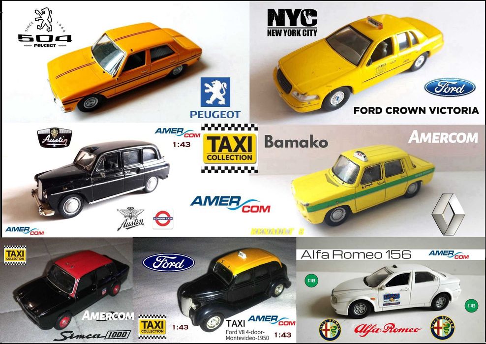 Метални колички AmerCOM 1:43