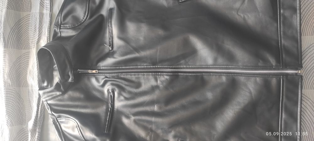 Мъжко яке от еко кожа 4XL