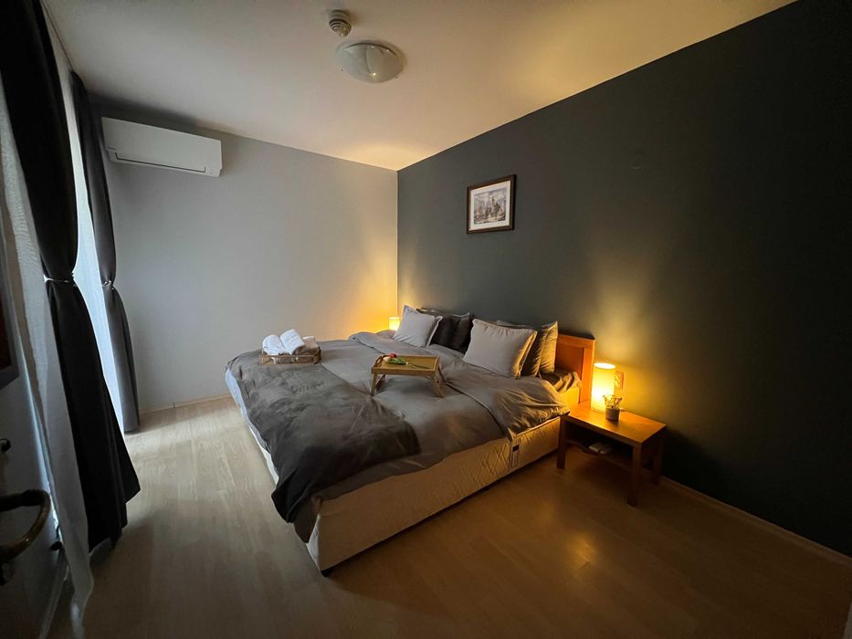 Двустаен апартамент в планината за нощувки с камина, веранда, BBQ,вана