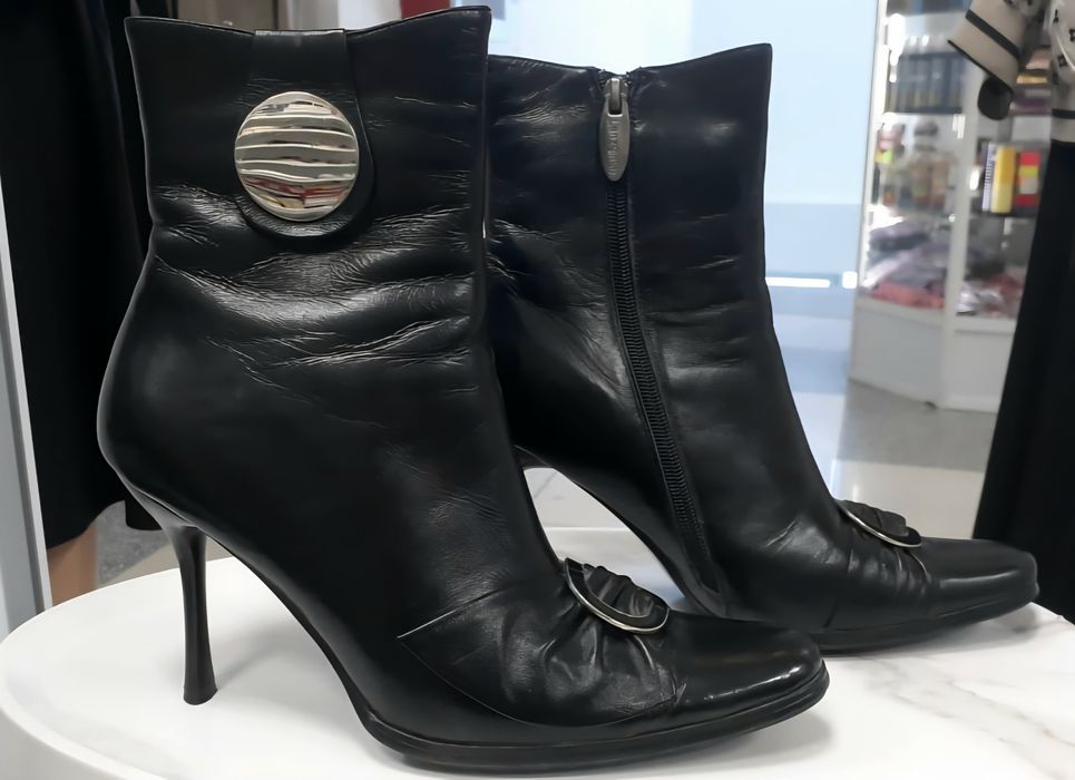 Кожаные полусапожки