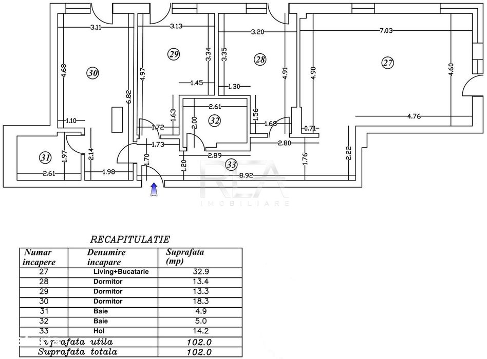 4 camere decomandat cu curte Ultracentral