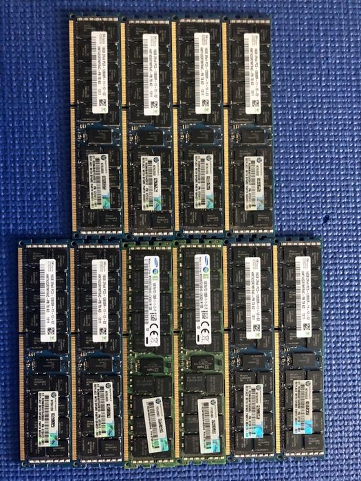 ECC RDIMM memorii server/calculator 16Gb PC3 12800 DDR3 noi in pereche