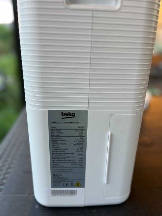 Dezumidificator Beko BDP010, 9.5L/zi, 280W, Compact – Stare Excelentă
